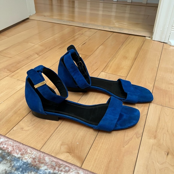 Celine Blue Ankle Strap Sandals - Picture 2 of 5
